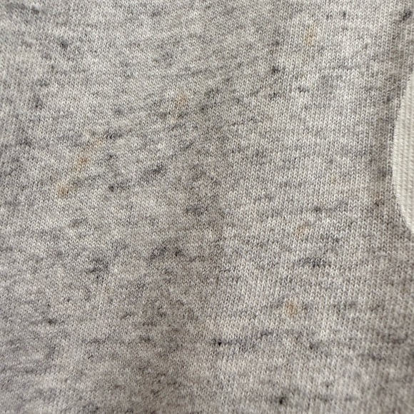 Nike Women’s Heather Gray and Lavender Pullover Hooded Long Sleeve Shirt - Picture 3 of 6